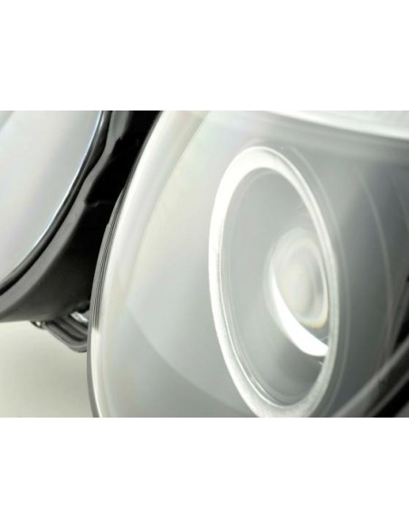 Set faro Mercedes Classe E tipo W210 99-01 nero per guida a destra