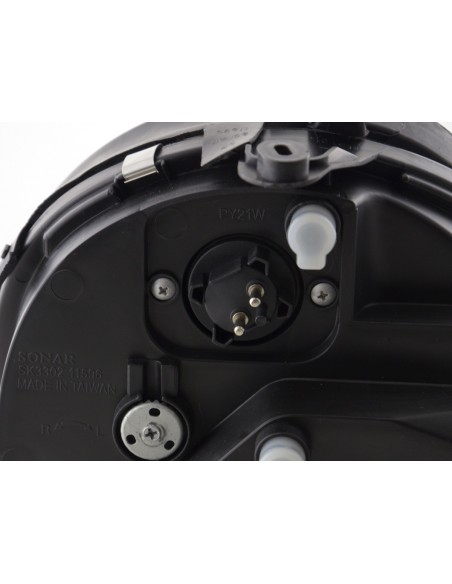 Faro Angel Eyes Mercedes Classe E tipo W210 99-01 nero per guida a destra