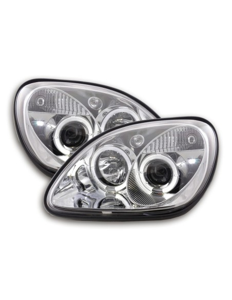 Set faro Mercedes SLK tipo R170 96-02 cromato