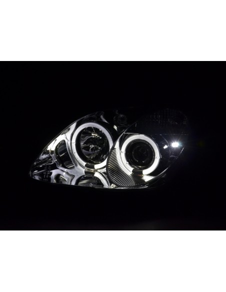 Set faro Mercedes SLK tipo R170 96-02 cromato