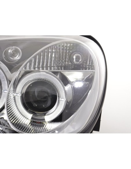 Set faro Mercedes SLK tipo R170 96-02 cromato