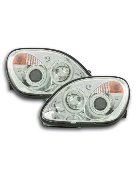 Set faro Mercedes SLK tipo R170 96-02 cromato
