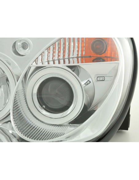 Set faro Mercedes SLK tipo R170 96-02 cromato
