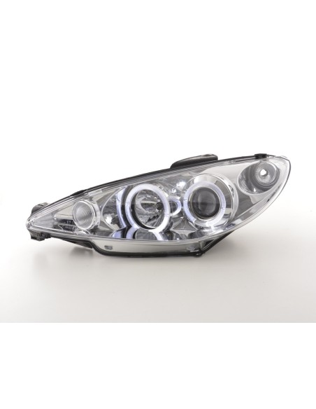 Set faro Peugeot 206 tipo S16 99-02-05 cromato
