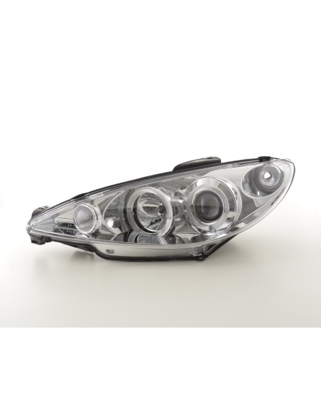 Set faro Peugeot 206 tipo S16 99-02-05 cromato