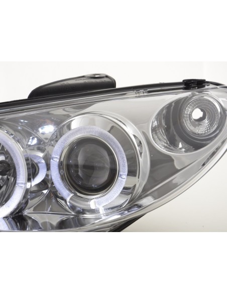 Set faro Peugeot 206 tipo S16 99-02-05 cromato