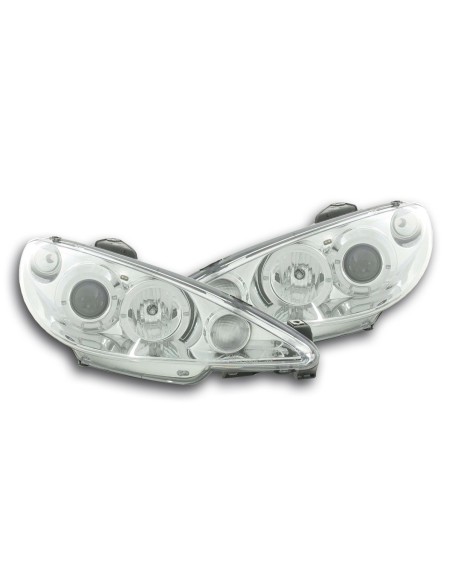 Fanale anteriore Peugeot 206 98-03 cromato