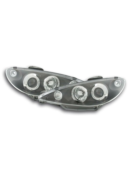 Fanale anteriore Peugeot 206 98-03 nero