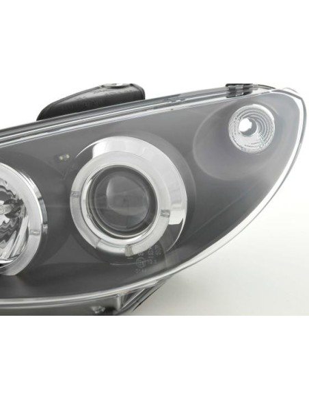 Fanale anteriore Peugeot 206 98-03 nero