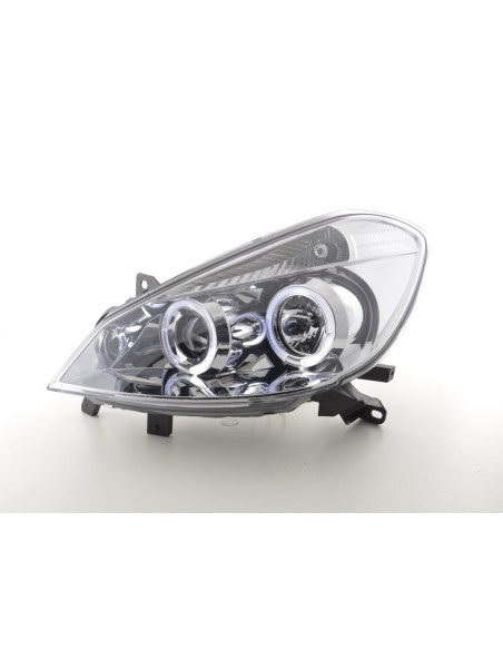 Kit faro Renault Clio tipo R 05- cromato per guida a destra