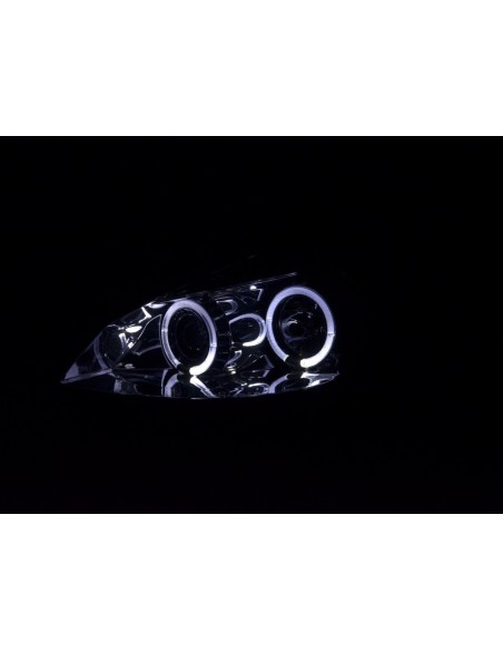 Kit faro Renault Clio tipo R 05- cromato per guida a destra