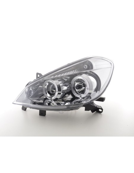 Kit faro Renault Clio tipo R 05- cromato per guida a destra