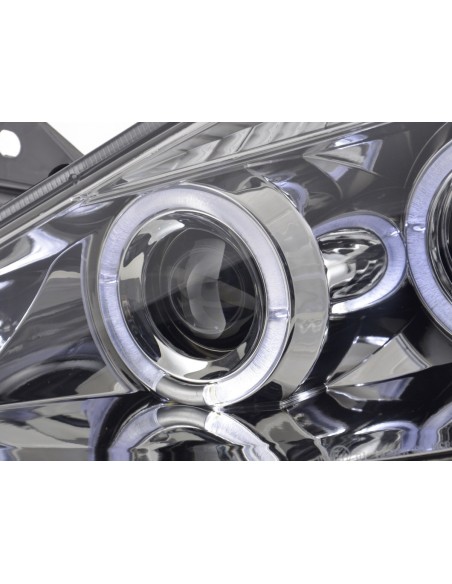 Kit faro Renault Clio tipo R 05- cromato per guida a destra