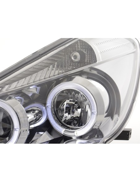 Kit faro Renault Clio tipo R 05- cromato per guida a destra