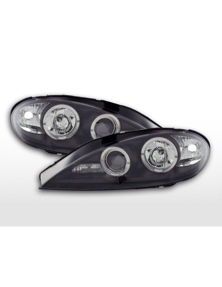 Kit faro Renault Megane 1 3/5 porte. 99-02 nera per guida a destra