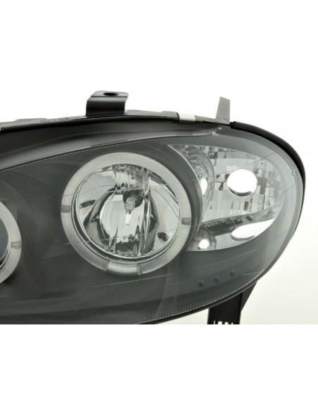 Kit faro Renault Megane 1 3/5 porte. 99-02 nera per guida a destra