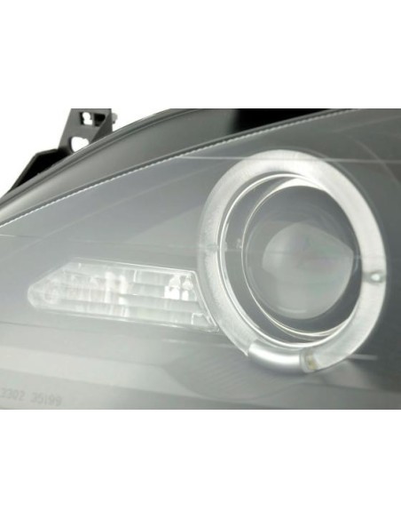 Kit faro Renault Megane 1 3/5 porte. 99-02 nera per guida a destra