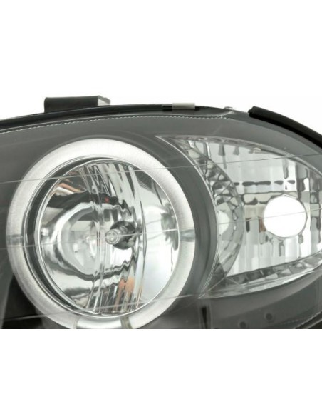 Kit faro Renault Megane 1 3/5 porte. 99-02 nera per guida a destra