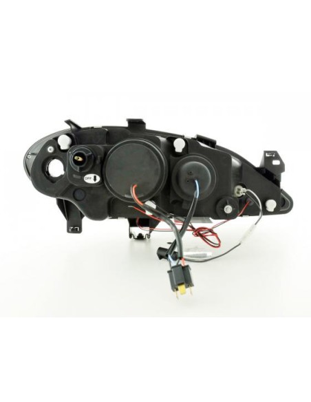 Kit faro Renault Megane 1 3/5 porte. 99-02 nera per guida a destra
