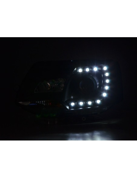 Set fari Daylight Luci di marcia diurna a LED VW Bus T5 dal 2009 nere