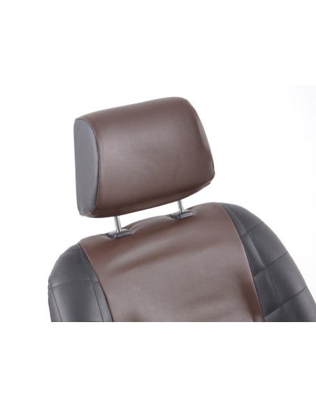 FK Oldtimersitze Sedili avvolgenti per auto in stile retrò nero / marrone scuro