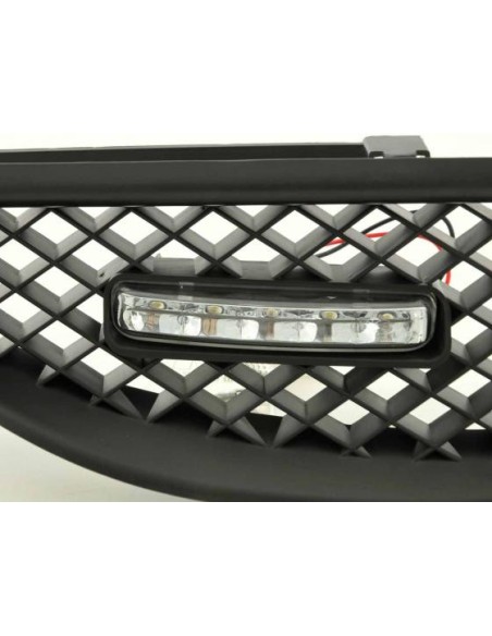 Griglia sportiva con luce di posizione griglia anteriore Renault Megane 99-02 nera