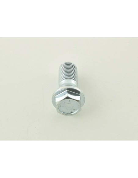 Bullone ruota singola, lunghezza albero 26 mm, collare conico, testa corta, argento M12x1,5