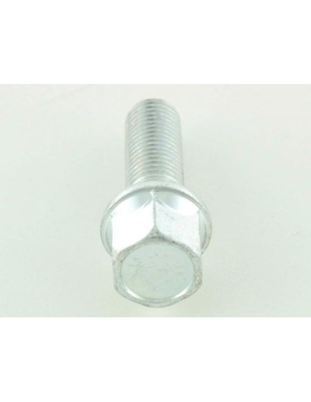 Bullone ruota singola, lunghezza albero 21 mm, collare sferico, argento M12x1,5