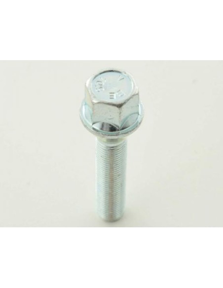 Bullone ruota singola, lunghezza albero 35 mm, collare conico, argento M12x1,5