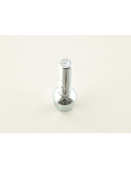 Bullone ruota singola, lunghezza albero 45 mm, collare sferico, argento M12x1,5