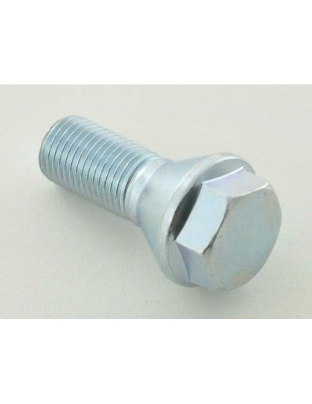 Bullone ruota collare conico lunghezza filettatura 21 mm M12x1,25 argento
