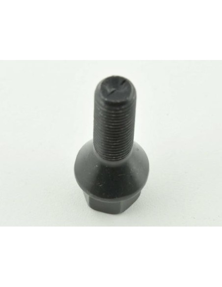 Bullone ruota singola, lunghezza albero 45 mm, collare conico, nero M12x1,5