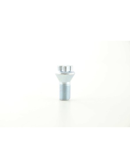 Set bulloni ruota (8 pz.) Lunghezza albero 21mm Collare conico argento M12x1,5