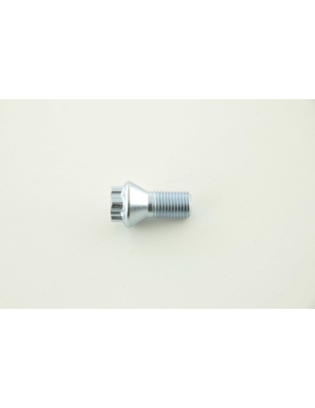 Set bulloni ruota (8 pz.) Lunghezza albero 21mm Collare conico argento M12x1,5