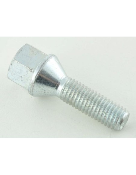 Set di bulloni per ruote (10 pezzi), collare conico, lunghezza albero 60 mm M12x1,25 argento