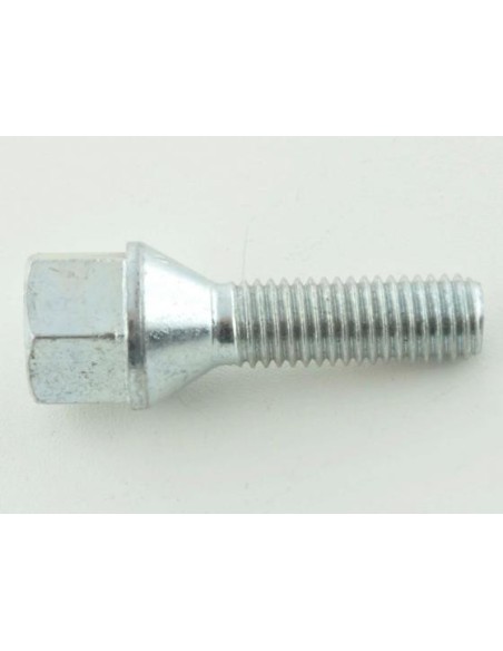 Set di bulloni per ruote (10 pezzi), collare conico, lunghezza albero 60 mm M12x1,25 argento