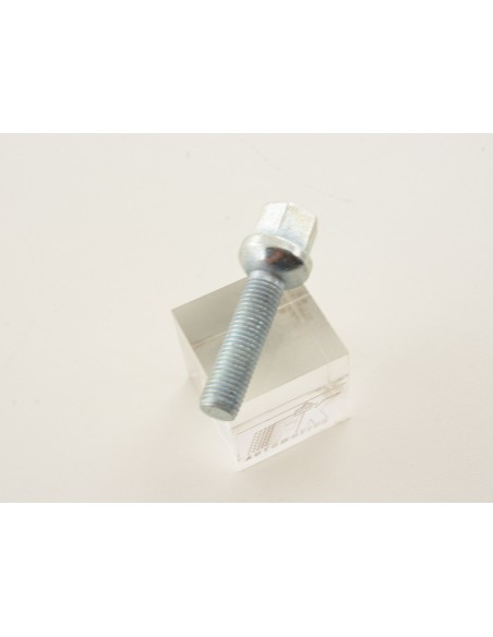 Set bulloni ruota (8 pz.) Lunghezza albero 45mm collare sferico argento M12x1,5