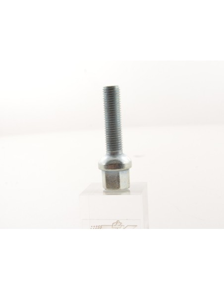 Set bulloni ruota (8 pz.) Lunghezza albero 45mm collare sferico argento M12x1,5