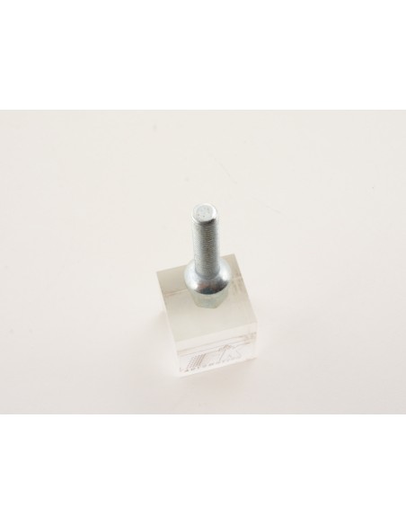 Set bulloni ruota (8 pz.) Lunghezza albero 45mm collare sferico argento M12x1,5