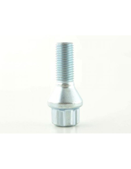 Set di bulloni per ruote (8 pezzi), lunghezza albero 43 mm, collare conico, argento M12x1,5