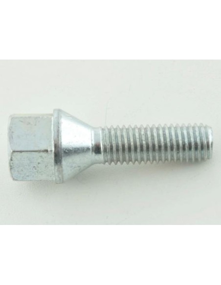 Set bulloni ruota (8 pz.) Collare conico lunghezza albero 60mm M12x1,5 argento