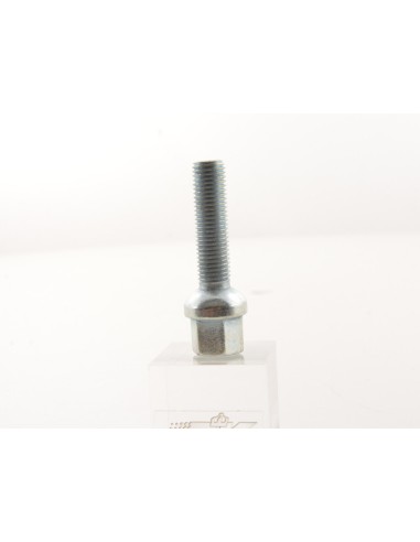 Set bulloni ruota (10 pz.) Lunghezza albero 45mm collare sferico argento M12x1,5