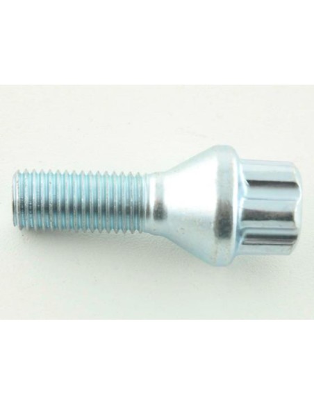 Set di bulloni per ruote (10 pezzi), collare conico, lunghezza albero 42 mm M12x1,25 argento