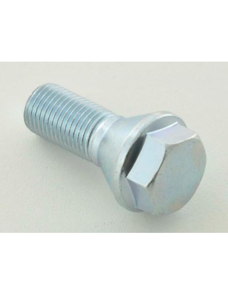 Set bulloni ruota (8 pezzi), collare conico, testa corta, lunghezza albero 22mm M12x1,25 argento