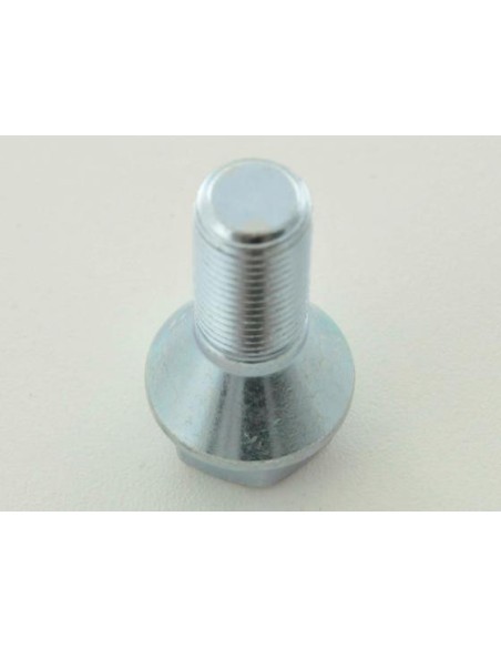 Set bulloni ruota (8 pezzi), collare conico, testa corta, lunghezza albero 22mm M12x1,25 argento