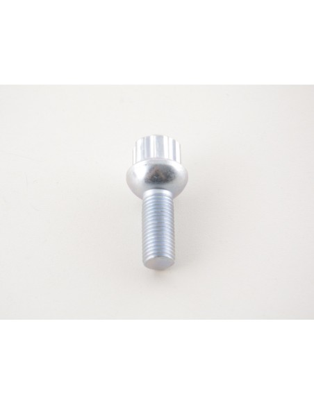Set bulloni ruota (10 pz.) Lunghezza albero 29mm collare sferico argento M12x1,5