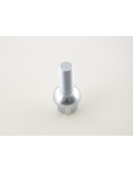 Set bulloni ruota (10 pz.) Lunghezza albero 29mm collare sferico argento M12x1,5