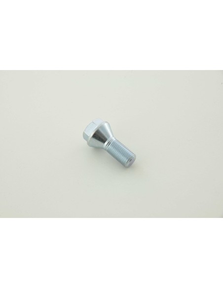 Set di bulloni per ruote (8 pz.) Lunghezza albero 21 mm, collare conico, testa corta, argento M12x1,5