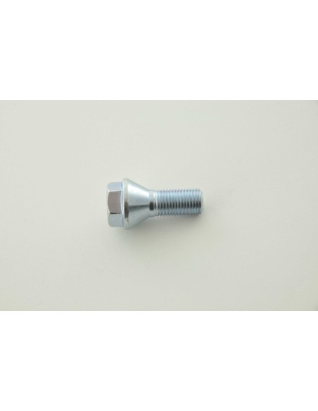 Set di bulloni per ruote (8 pz.) Lunghezza albero 21 mm, collare conico, testa corta, argento M12x1,5