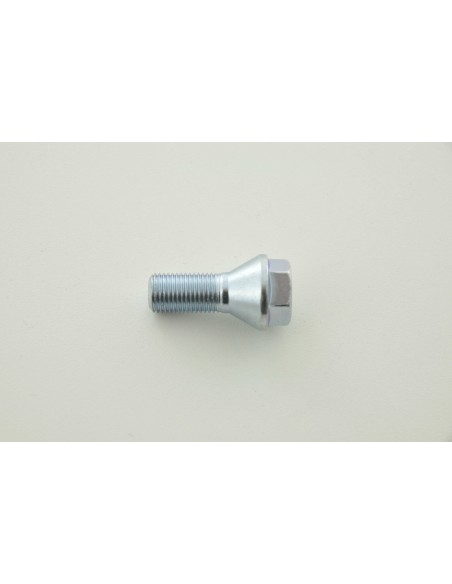 Set di bulloni per ruote (8 pz.) Lunghezza albero 21 mm, collare conico, testa corta, argento M12x1,5